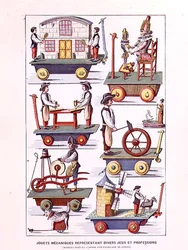 Catálogo de brinquedos mecânicos da Toy History de Henri d&39;Germany